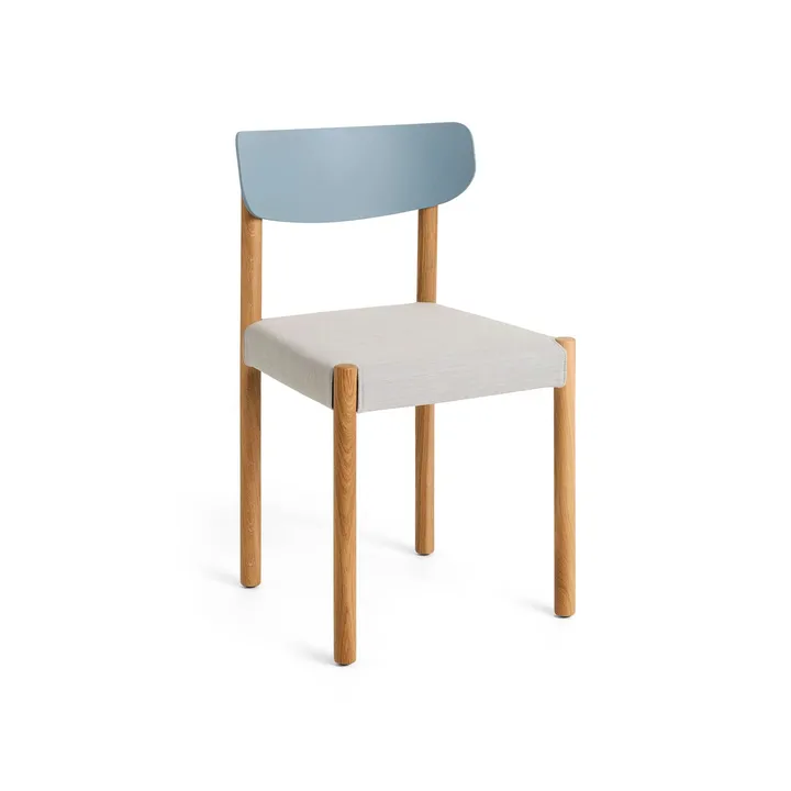 Pack Chair 11 chair - Oiled oak-ash blue-Remix 606 - HAY