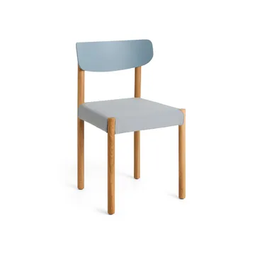Pack Chair 11 chair - Oiled oak-ash blue-Steelcut 140 - HAY