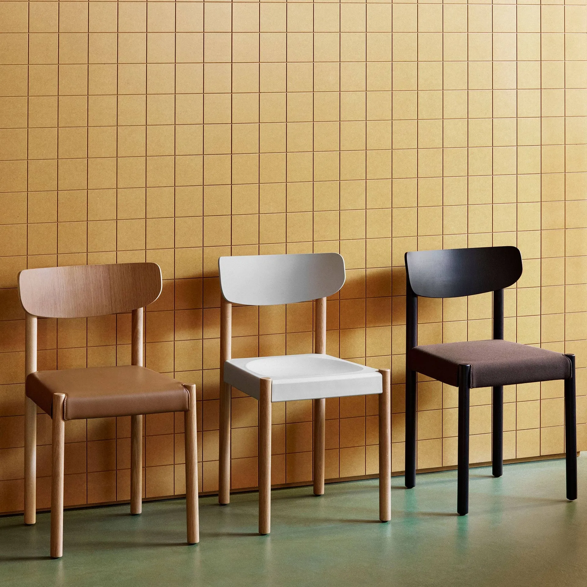Pack Chair 11 chair, Oiled oak-ash blue-Steelcut 140 HAY