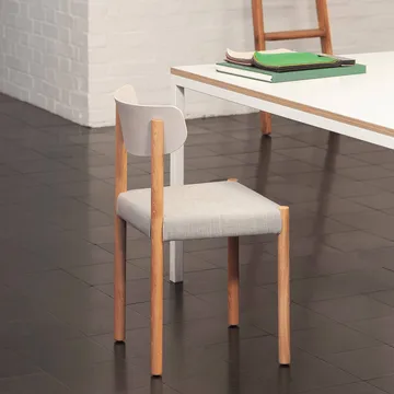 Pack Chair 11 chair - Oiled oak-chalk grey-Remix 126 - HAY