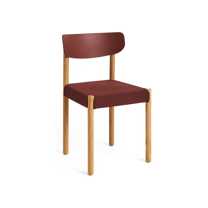 Pack Chair 11 chair - Oiled oak-hull red-Steelcut 655 - HAY