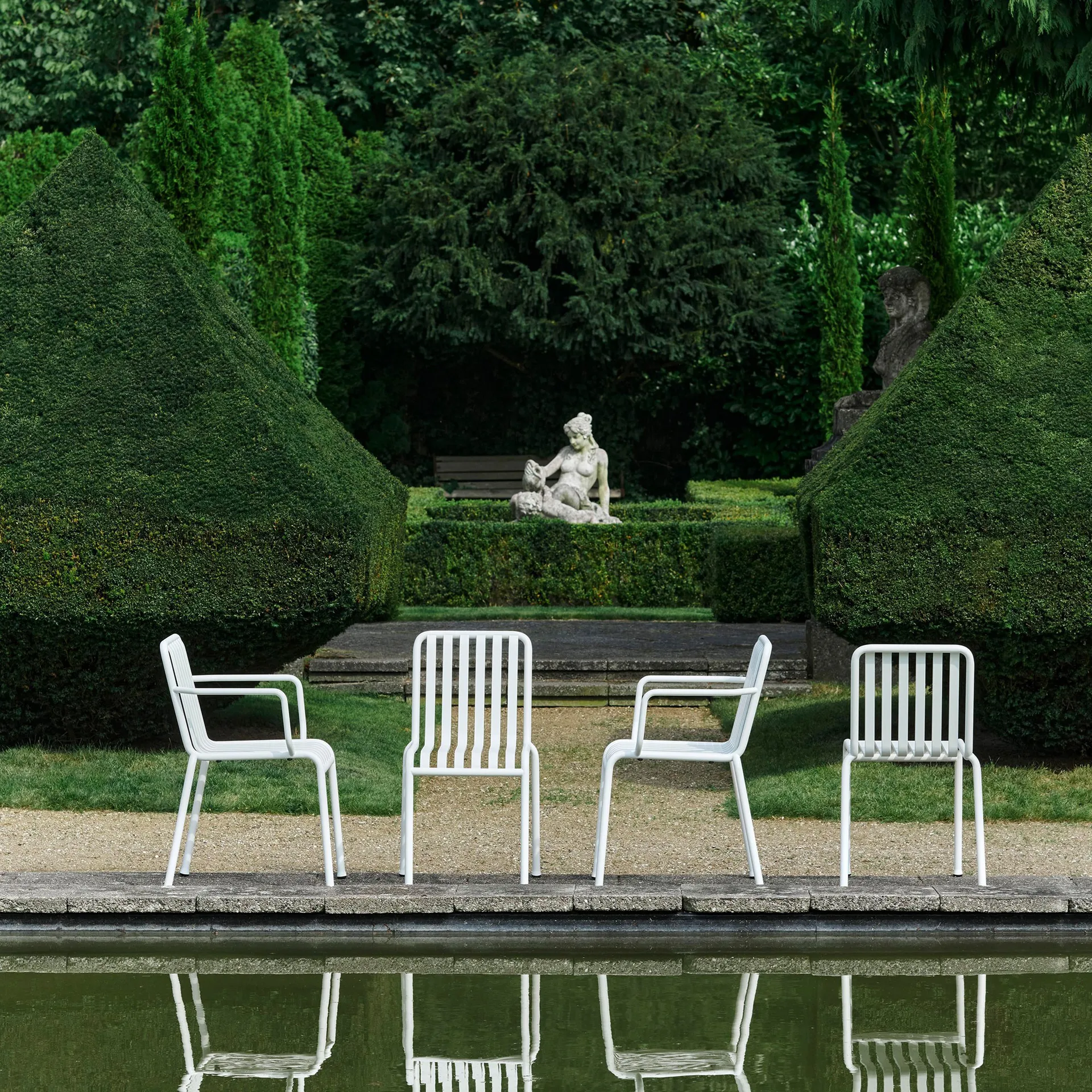 Palissade armchair, Cream white HAY