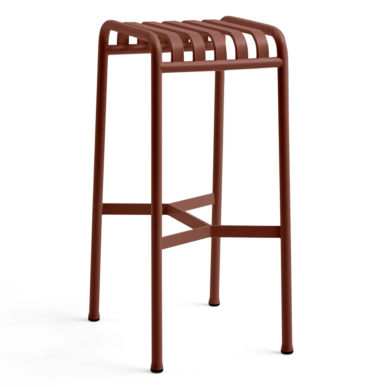 HAY Palissade bar stool Iron red | Scandinavian Design | Garden chairs | Red