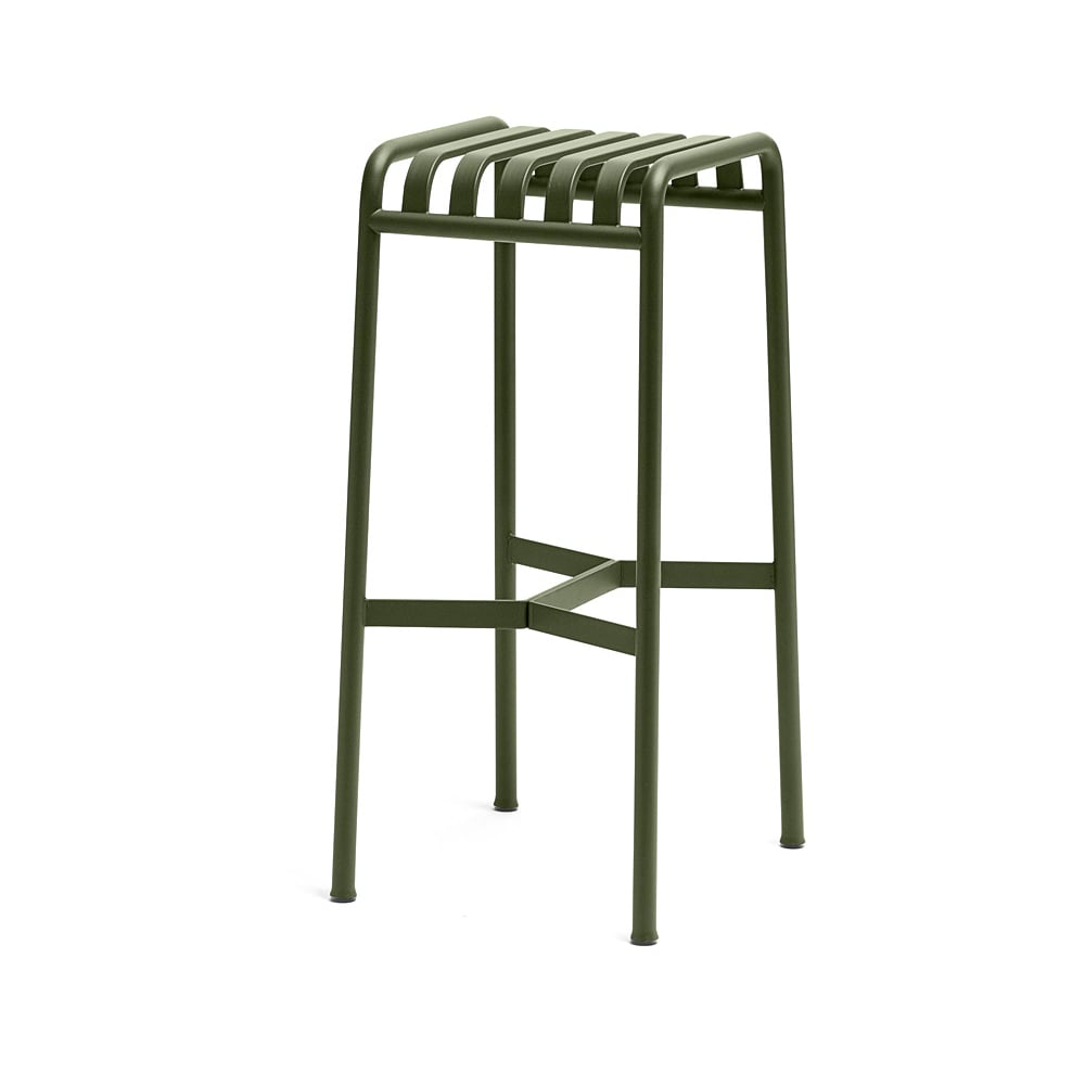 HAY Palissade bar stool Olive