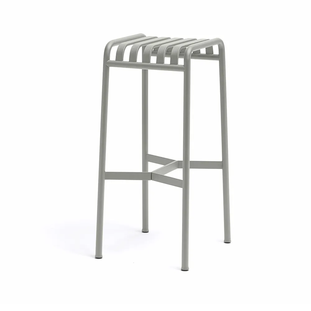 HAY Palissade bar stool Sky grey | Scandinavian Design | Garden chairs | Grey