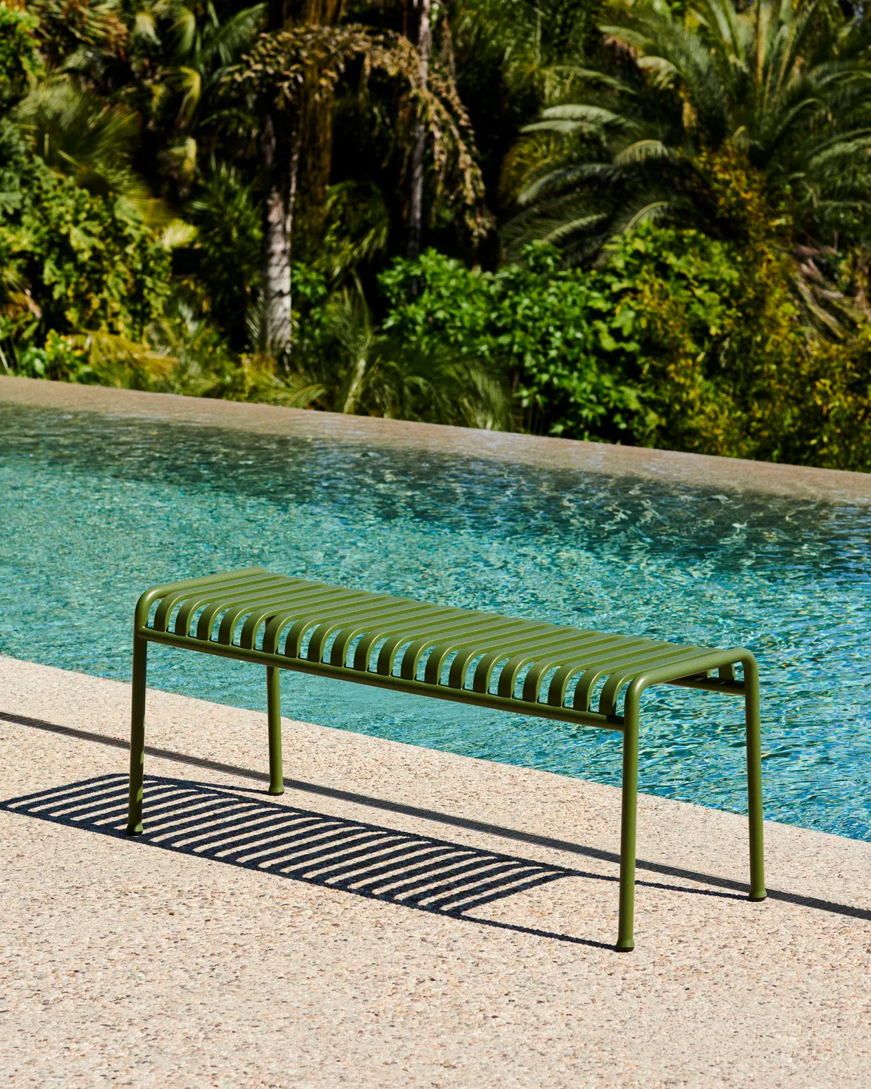 Palissade bench 120x42 cm, Olive HAY
