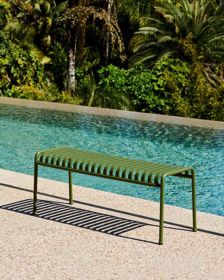 Palissade bench 120x42 cm - Olive - HAY