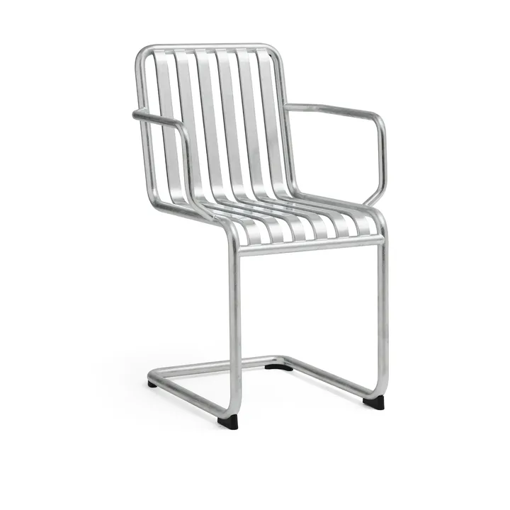 Palissade Cantilever armchair - Hot galvanised steel - HAY