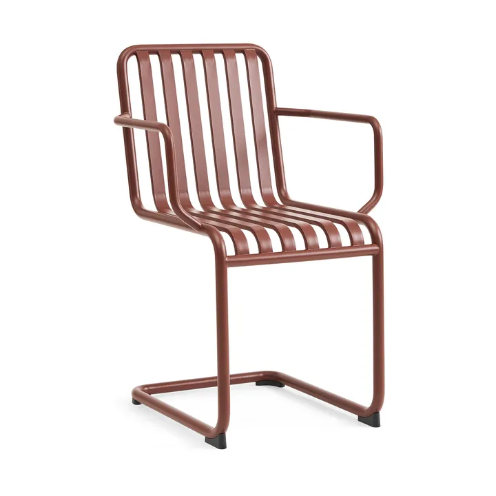 Palissade Cantilever armchair - Iron red - HAY