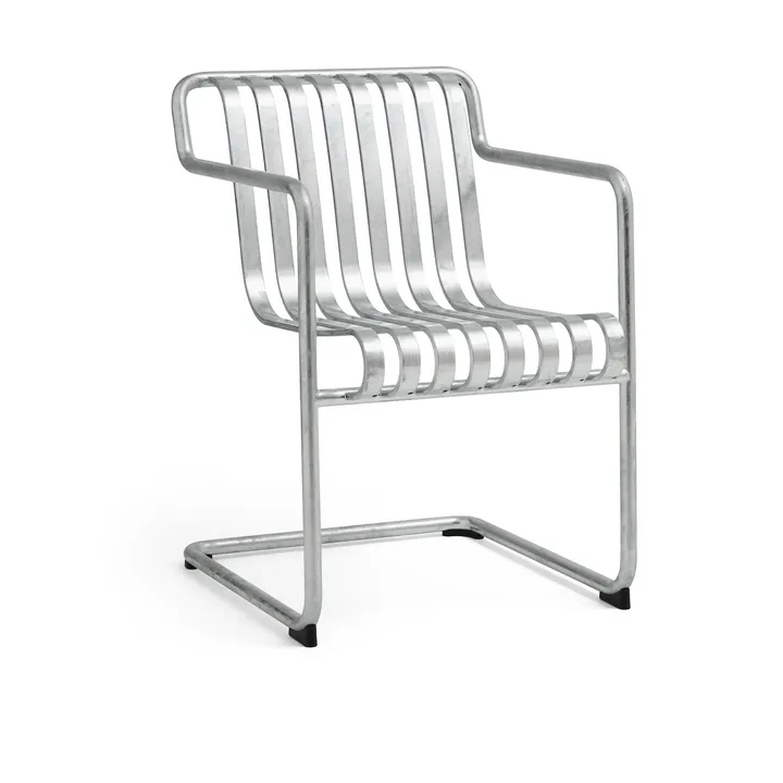 Palissade Cantilever Dining armchair - Hot galvanised steel - HAY