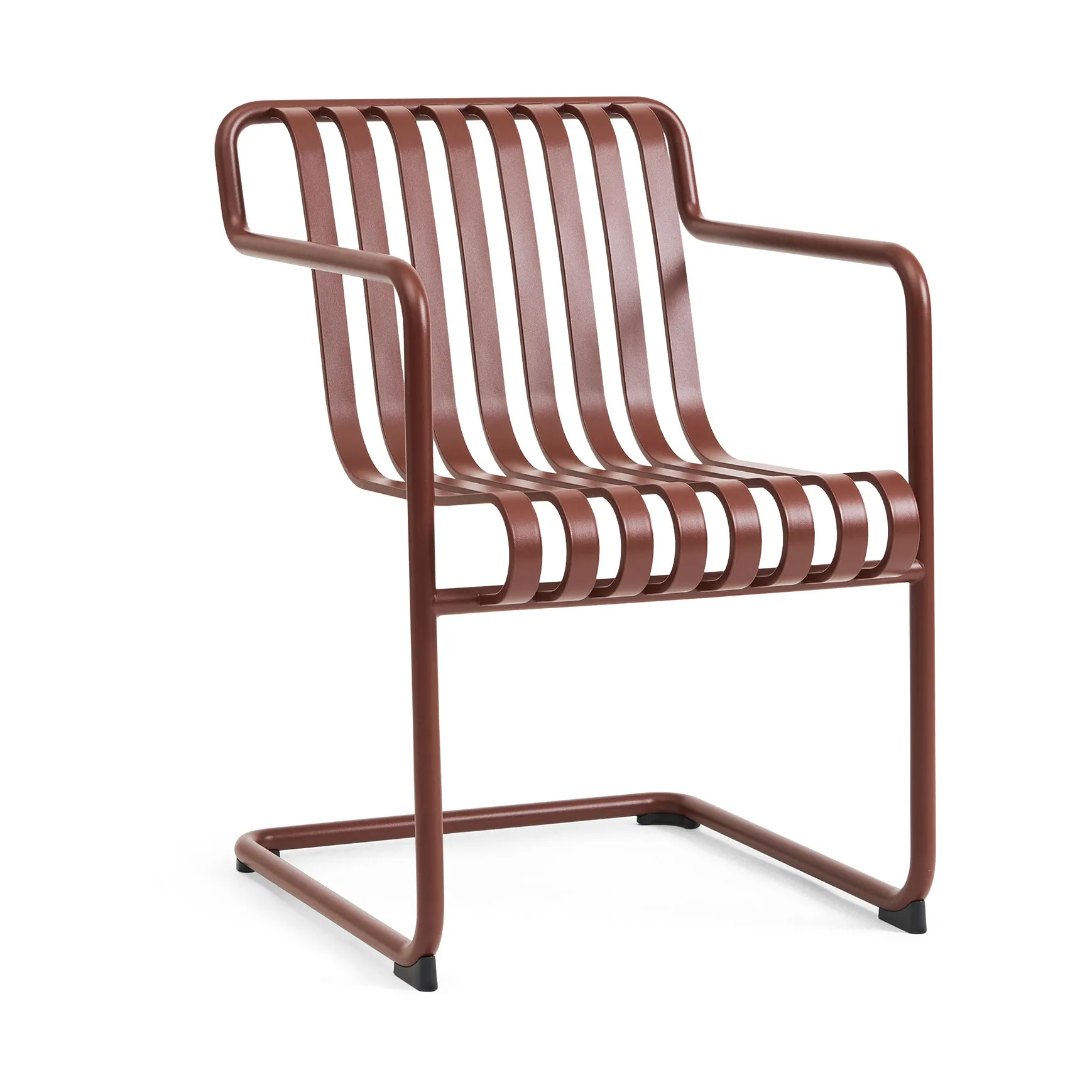 Palissade Cantilever Dining armchair, Iron red HAY