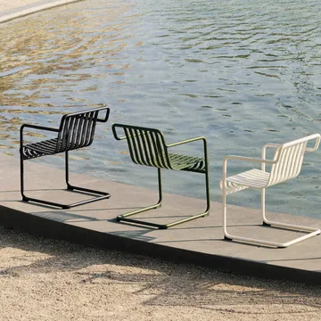 Palissade Cantilever Dining armchair - Olive - HAY