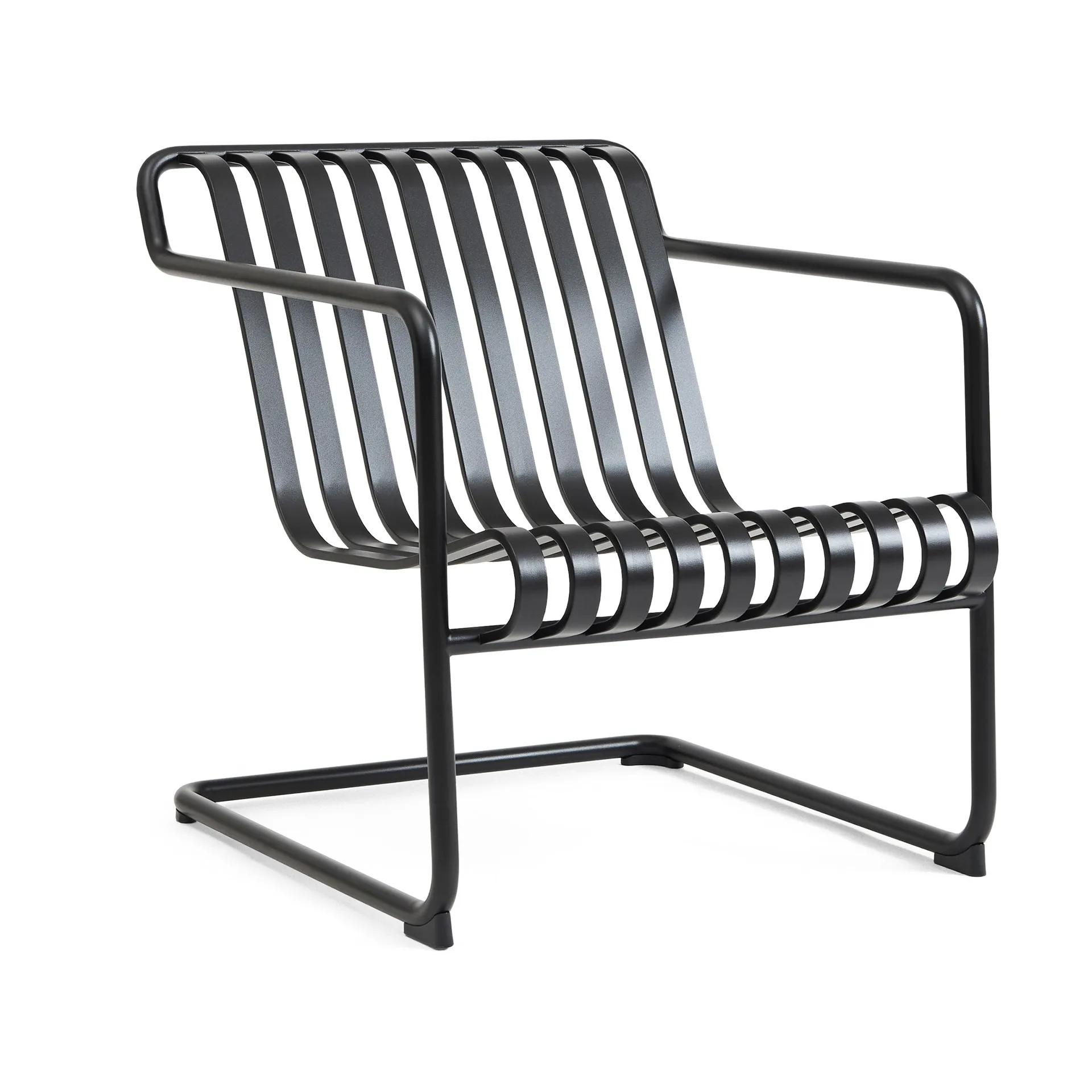 Palissade Cantilever Low lounge armchair, Anthracite HAY