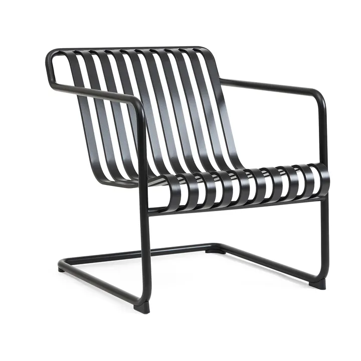 Palissade Cantilever Low lounge armchair - Anthracite - HAY