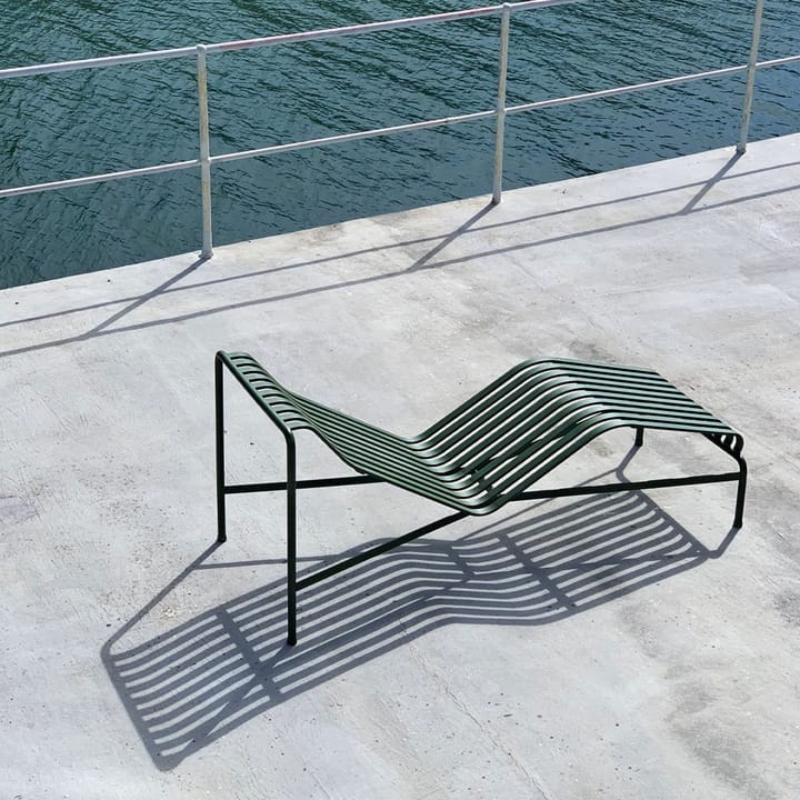 Palissade chaise lounge - Hot galvanized - HAY