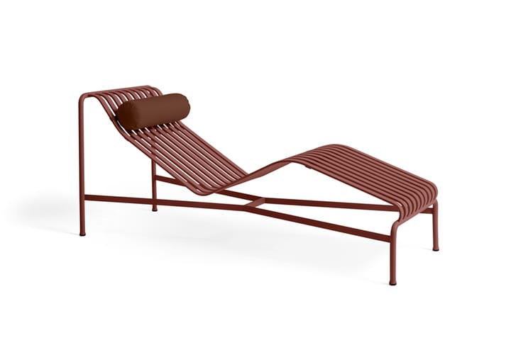 Palissade chaise lounge - Iron red - HAY