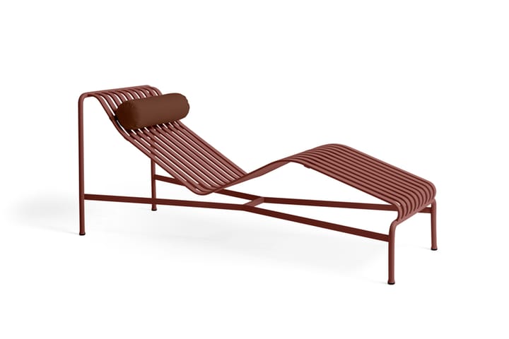 Palissade chaise lounge, Iron red HAY