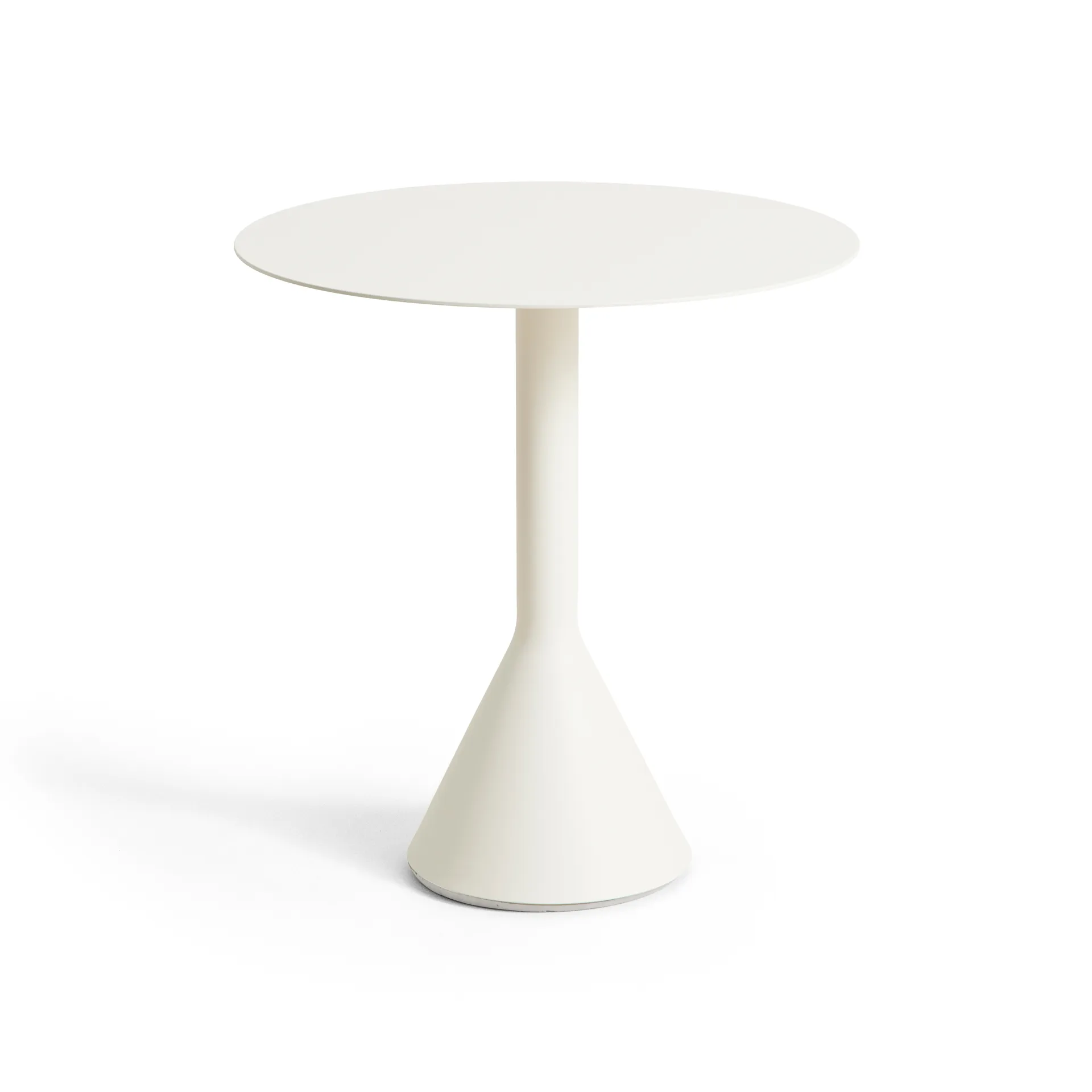 Palissade Cone round coffee table, Cream white, Ø70 cm HAY