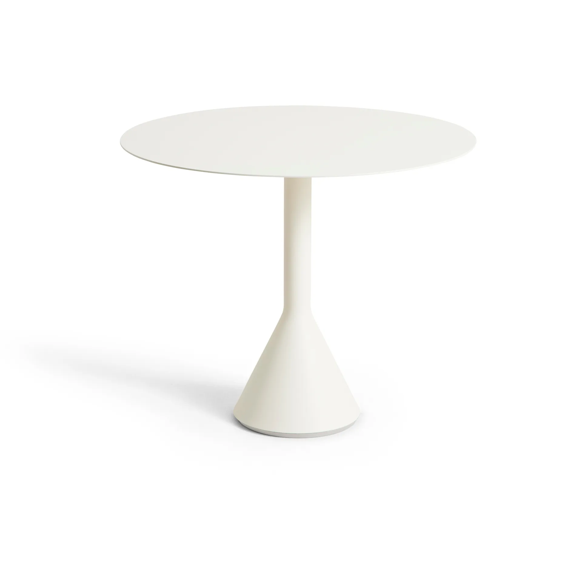 Palissade Cone round coffee table, Cream white, Ø90 cm HAY