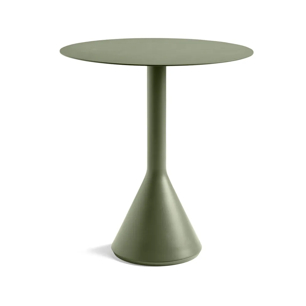 HAY Palissade Cone round coffee table Olive, o70 | Scandinavian Design | Garden tables | Green