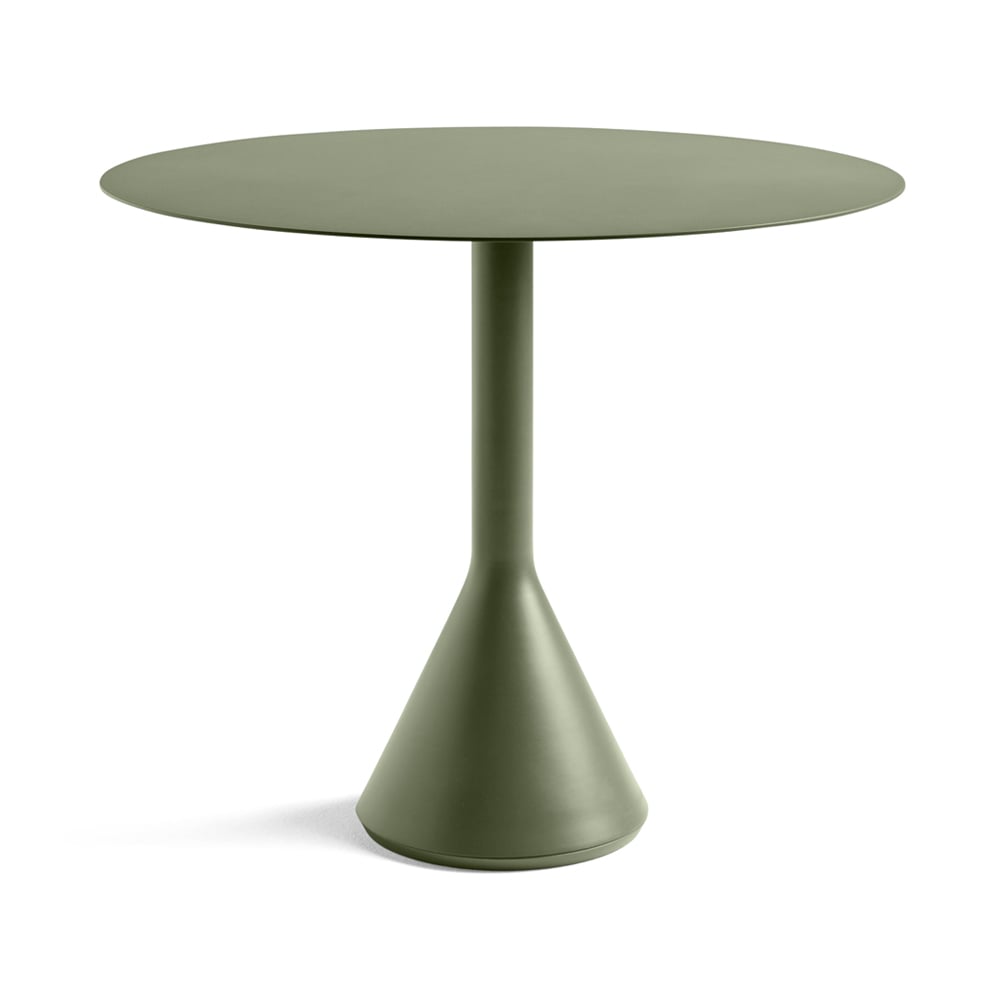 HAY Palissade Cone round coffee table Olive, ø90 | Scandinavian Design | Garden tables | Green