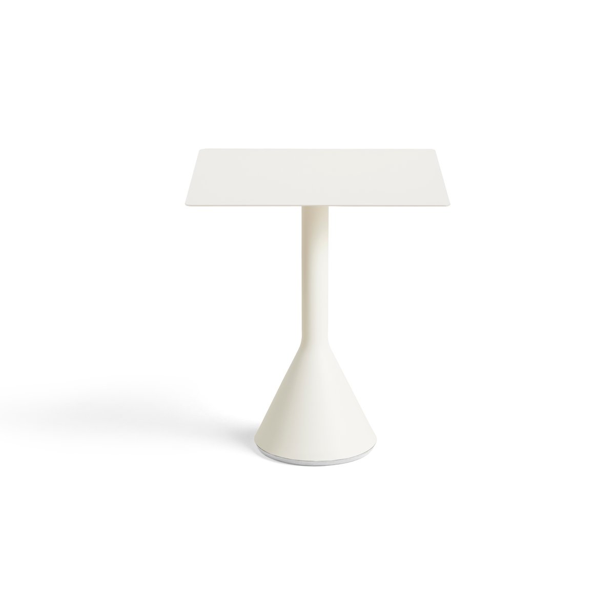 HAY Palissade Cone square coffee table 65x65 cm Cream white