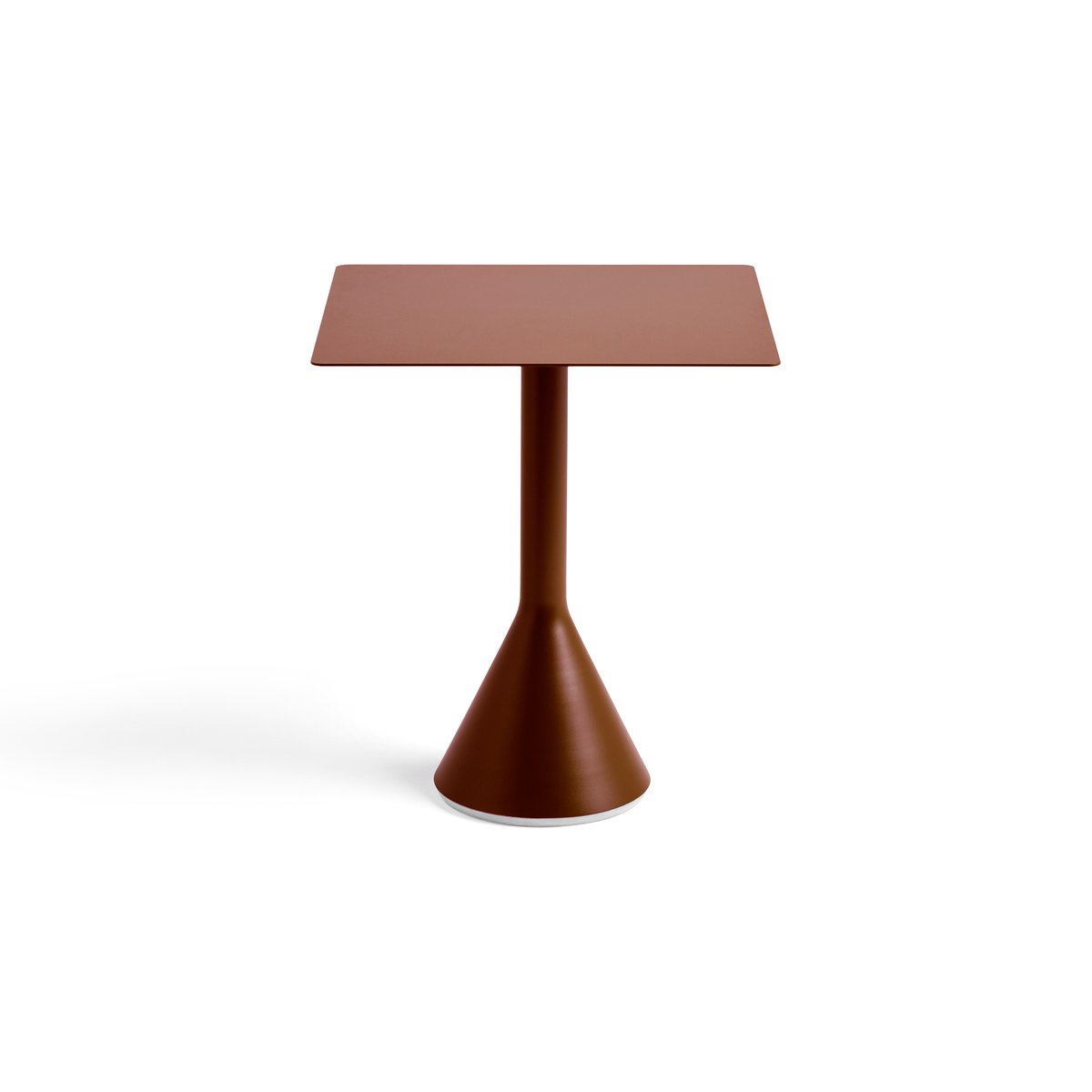 HAY Palissade Cone square coffee table 65x65 cm Iron red