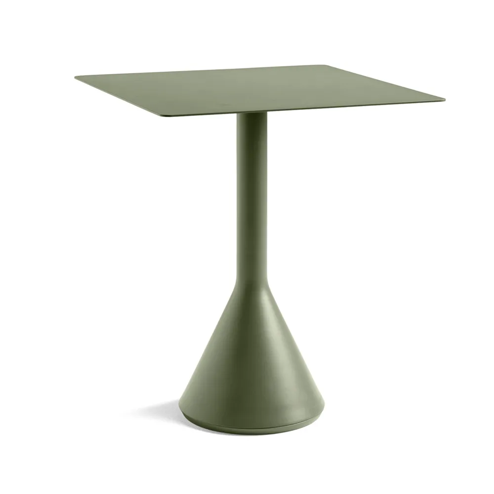 HAY Palissade Cone square coffee table 65x65 cm Olive
