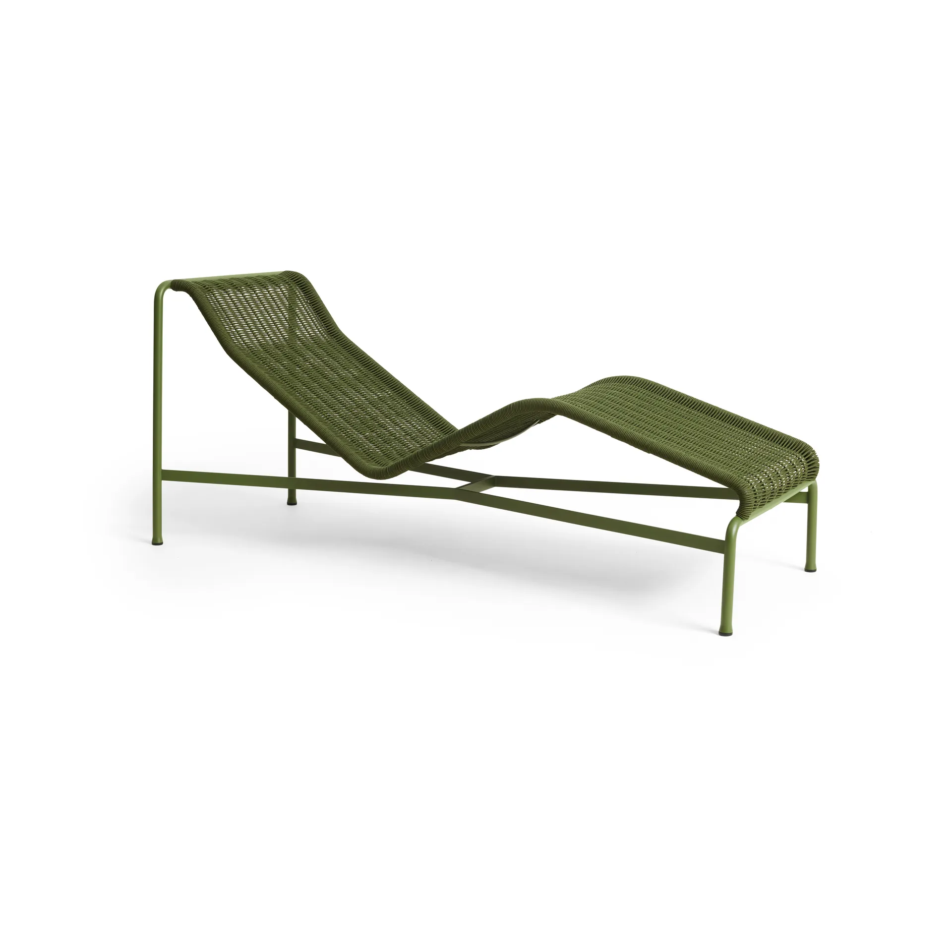 Palissade Cord chaise longue, Olive HAY
