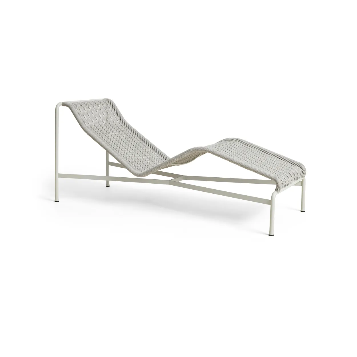 HAY Palissade Cord chaise longue Sky grey | Scandinavian Design | Garden chairs | Grey