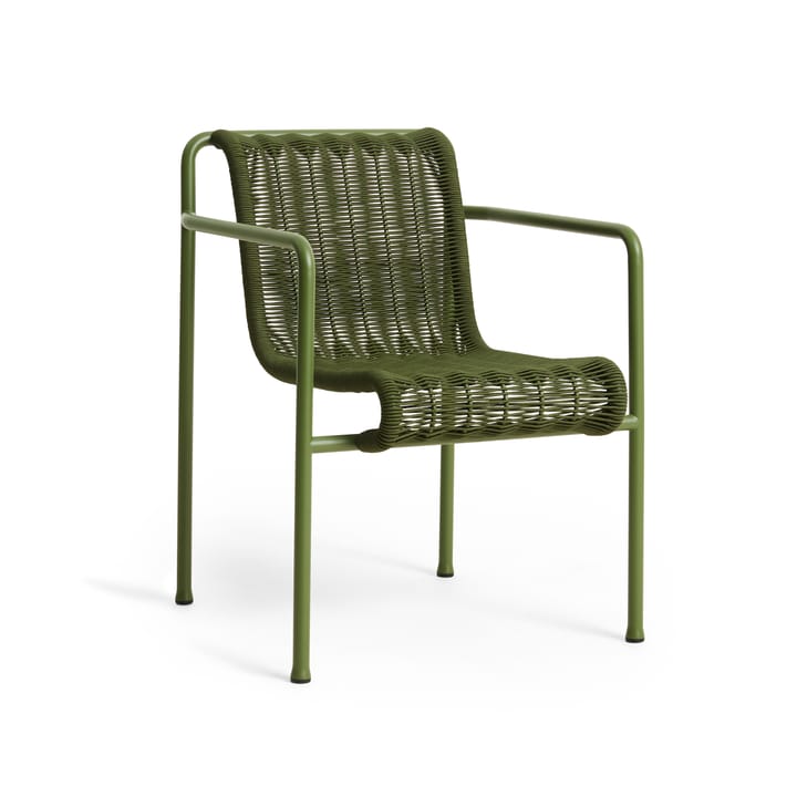 Palissade Cord Dining armchair - Olive - HAY