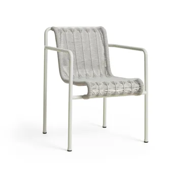 Palissade Cord Dining armchair - Sky grey - HAY