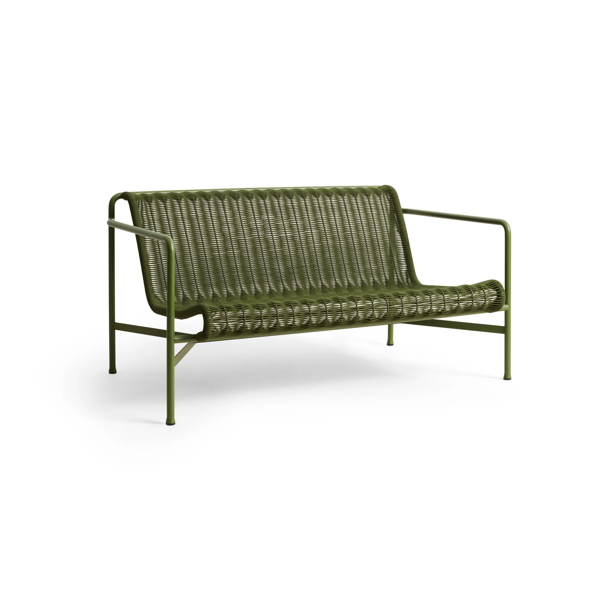 Palissade Cord lounge sofa, Olive HAY
