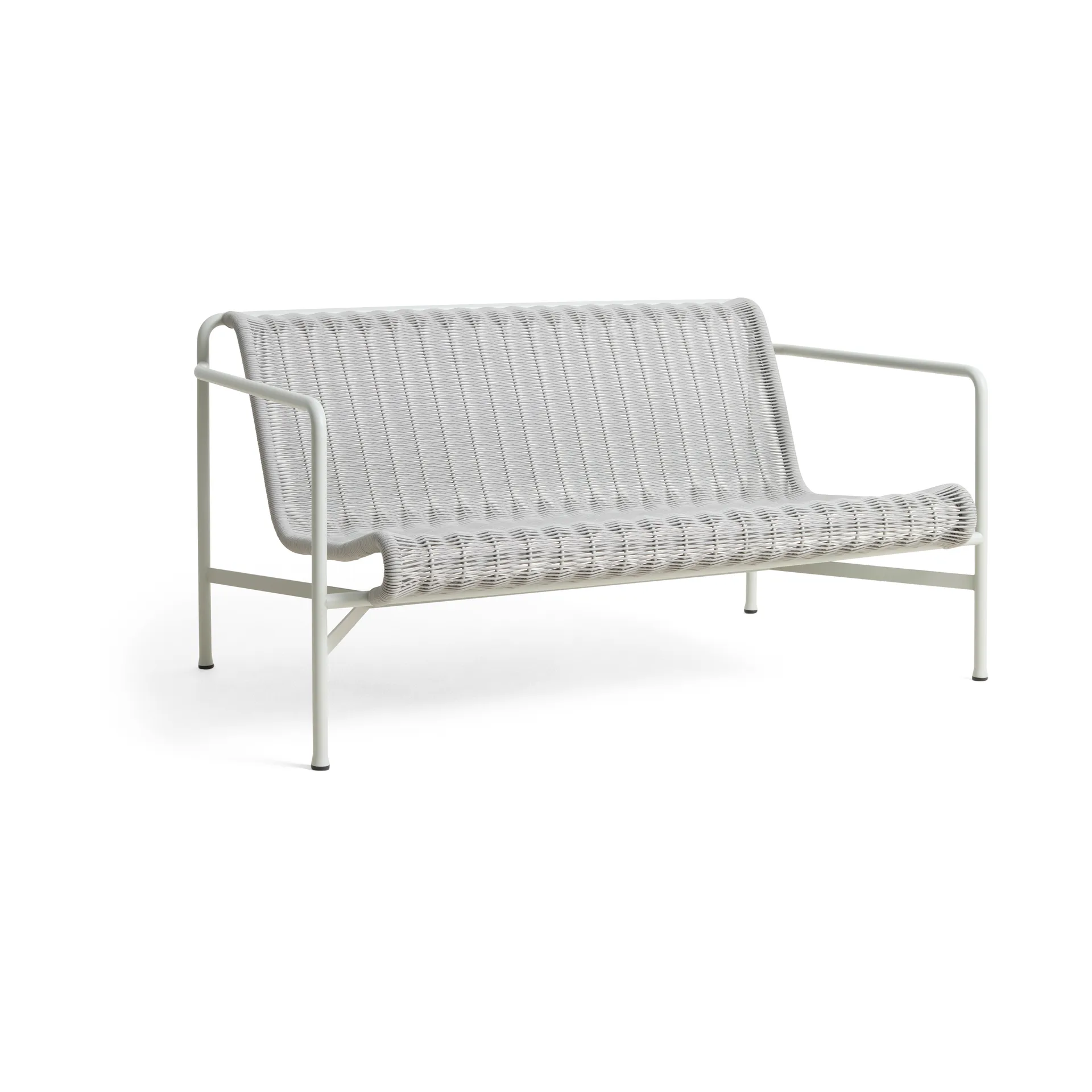 Palissade Cord lounge sofa, Sky grey HAY