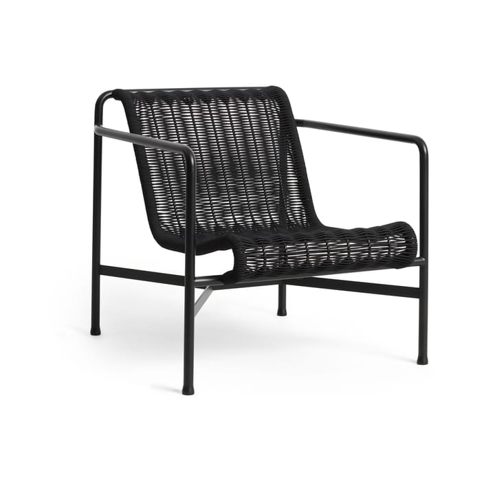 Palissade Cord Low lounge armchair - Anthracite - HAY