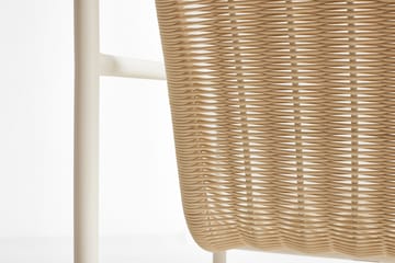 Palissade Cord Low lounge armchair - Cream white - HAY