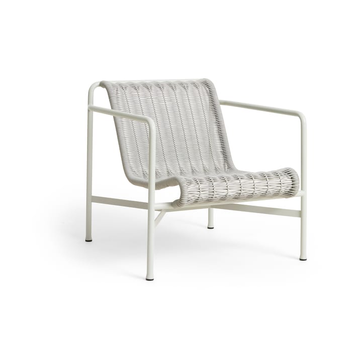Palissade Cord Low lounge armchair - Sky grey - HAY