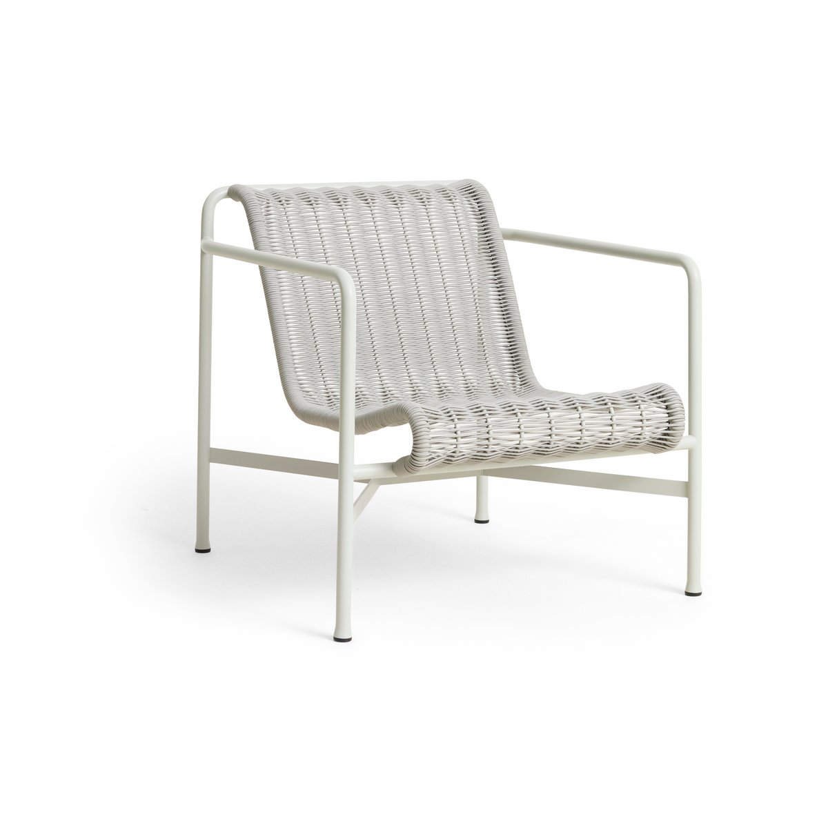 HAY Palissade Cord Low lounge armchair Sky grey