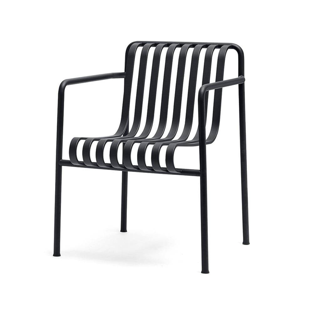 HAY Palissade dining armchair Anthracite | Scandinavian Design | Garden chairs | Black