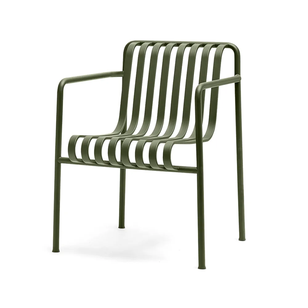 HAY Palissade dining armchair Olive | Scandinavian Design | Garden chairs | Green