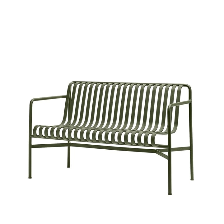 Palissade Dining bench with armrests - Olive - HAY