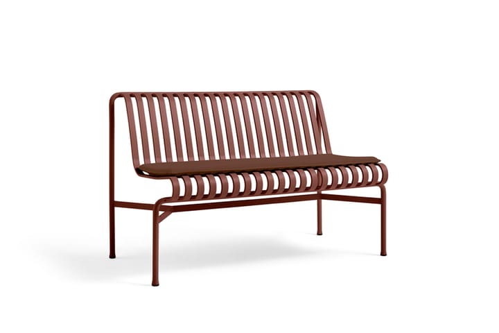 Palissade Dining bench without armrest, Iron red HAY