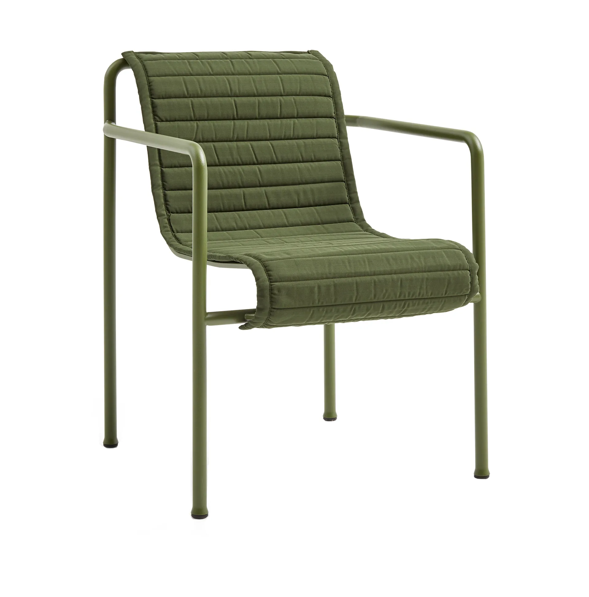 Palissade Dining Quilted armchair cushion, Olive HAY