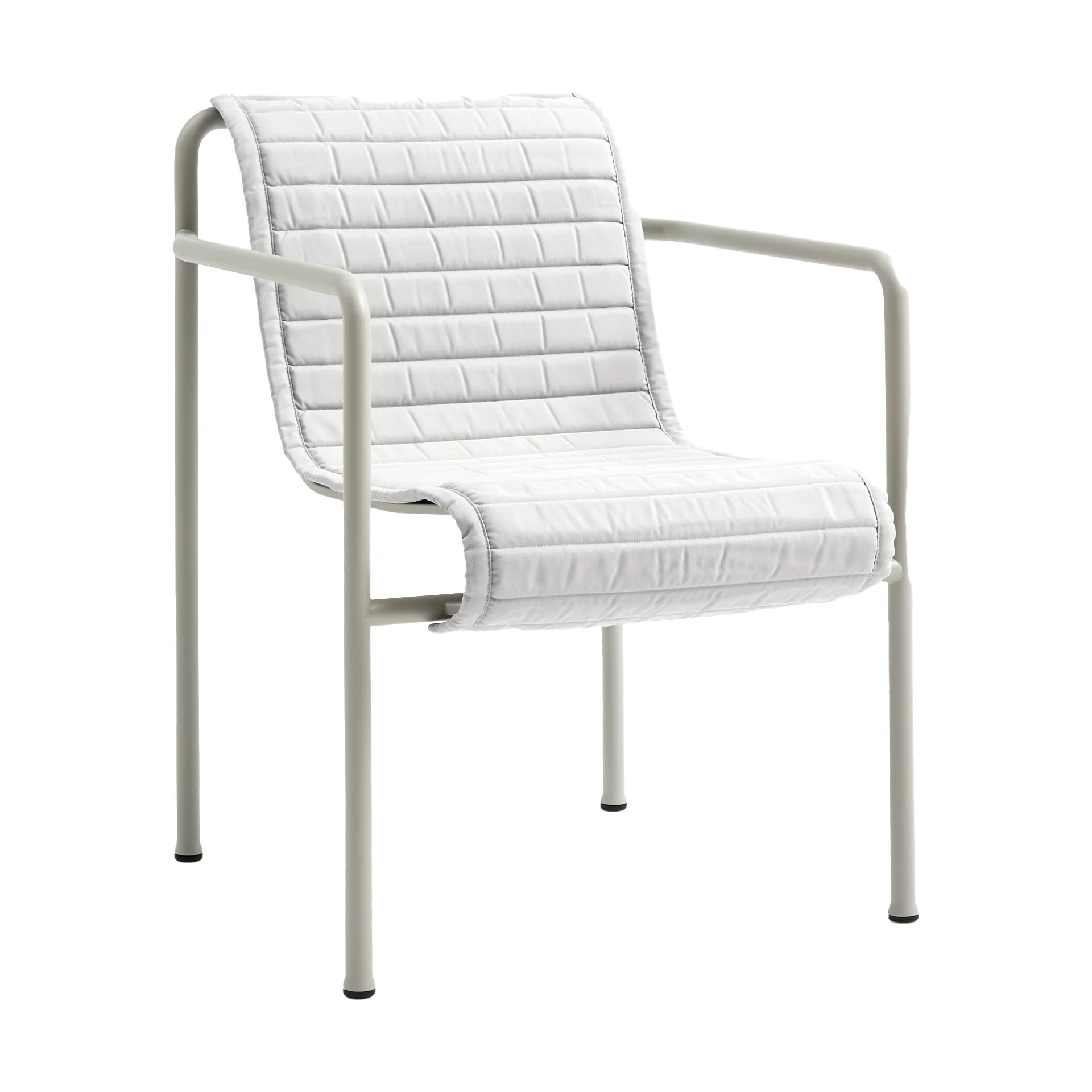 Palissade Dining Quilted armchair cushion, Sky grey HAY