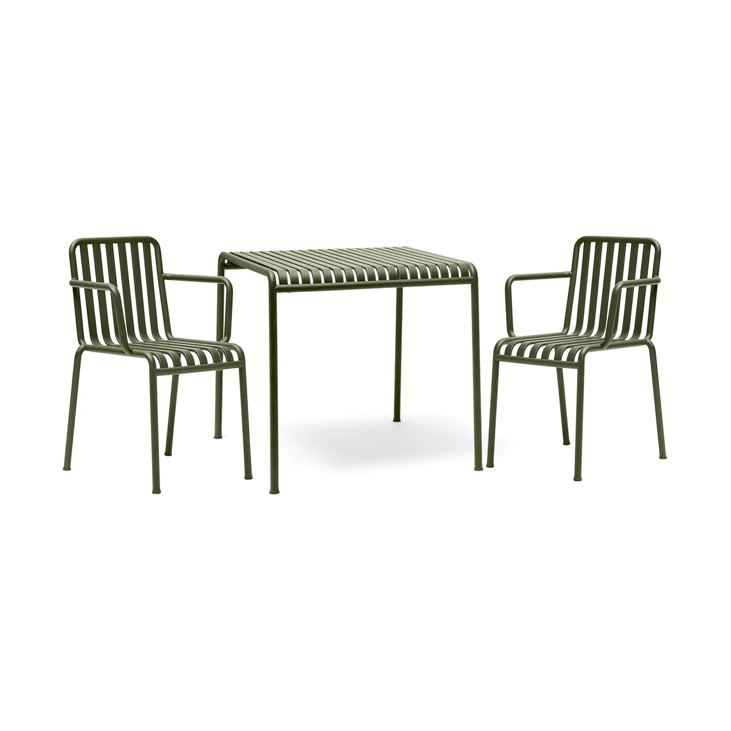 Palissade dining set 2 armchairs 82.5x90 cm olive,  HAY