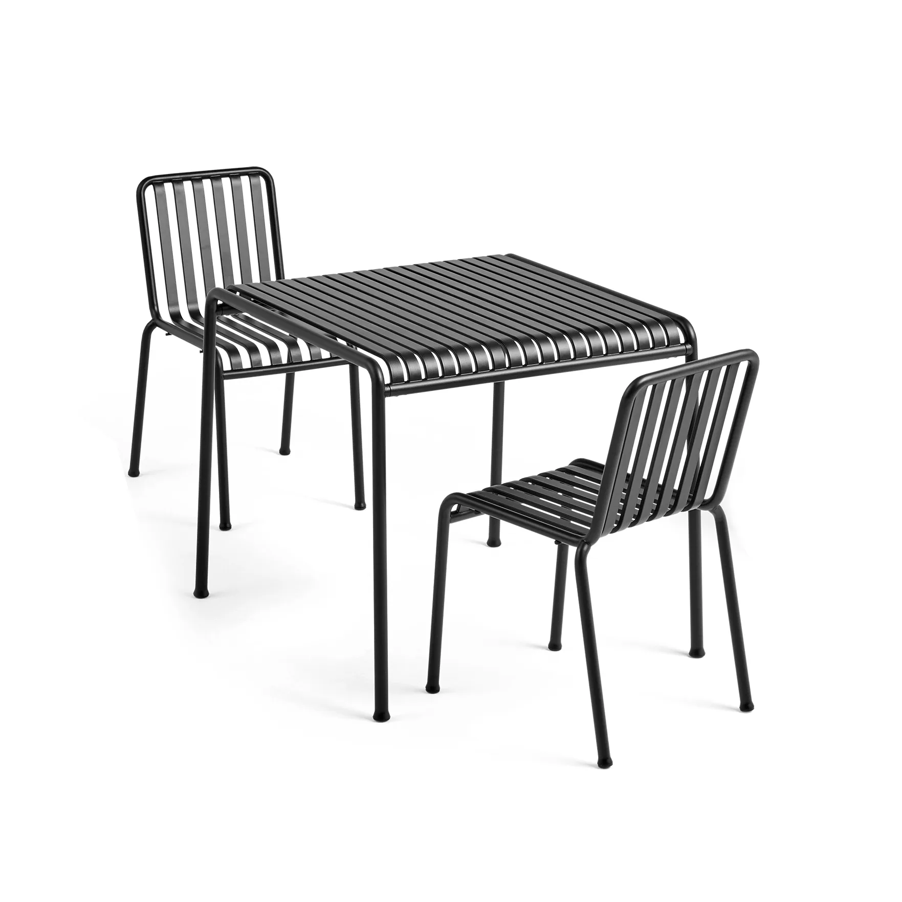 Palissade dining set 2 chairs 82.5x90 cm anthracite,  HAY