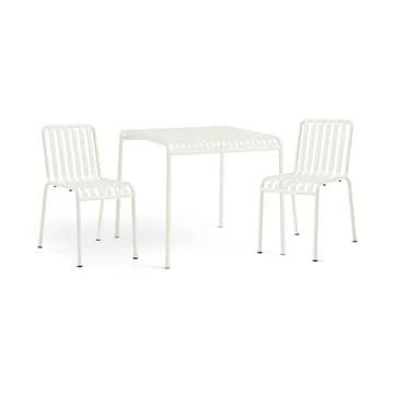 Palissade dining set 2 chairs 82.5x90 cm cream white - HAY