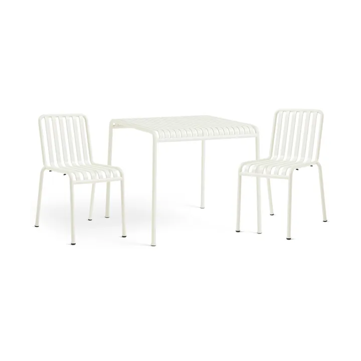 Palissade dining set 2 chairs 82.5x90 cm cream white - HAY