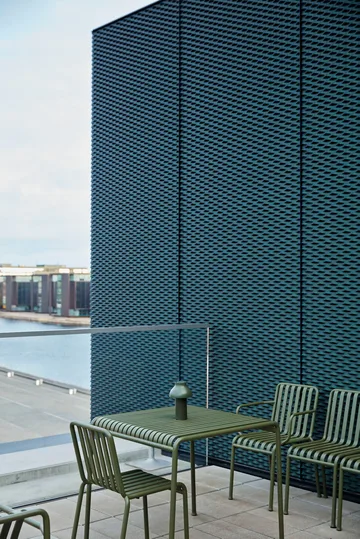 Palissade dining set 2 chairs 82.5x90 cm olive - HAY