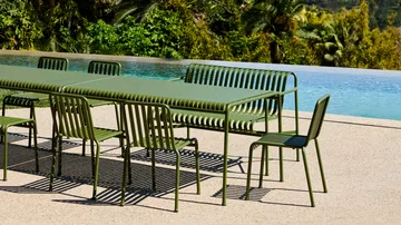 Palissade dining set 4 chairs 170x90 cm - Olive - HAY